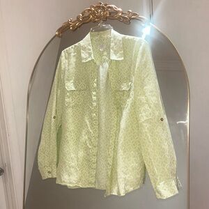 Charter Club 100% Linen Luxury Button-up Shirt